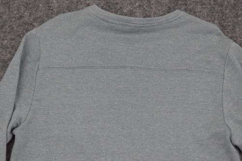 Volcom Sweater Regular Medium Blue White Stone Long Sleeve Henley Skaters Mens - Picture 9 of 12