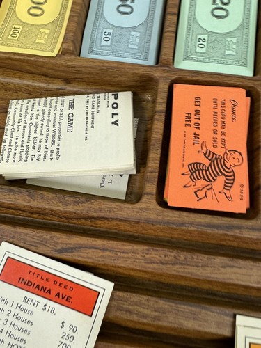 Juego de mesa Parker Brothers Monopoly 1964 vintage caja roja completo - Imagen 4 de 24