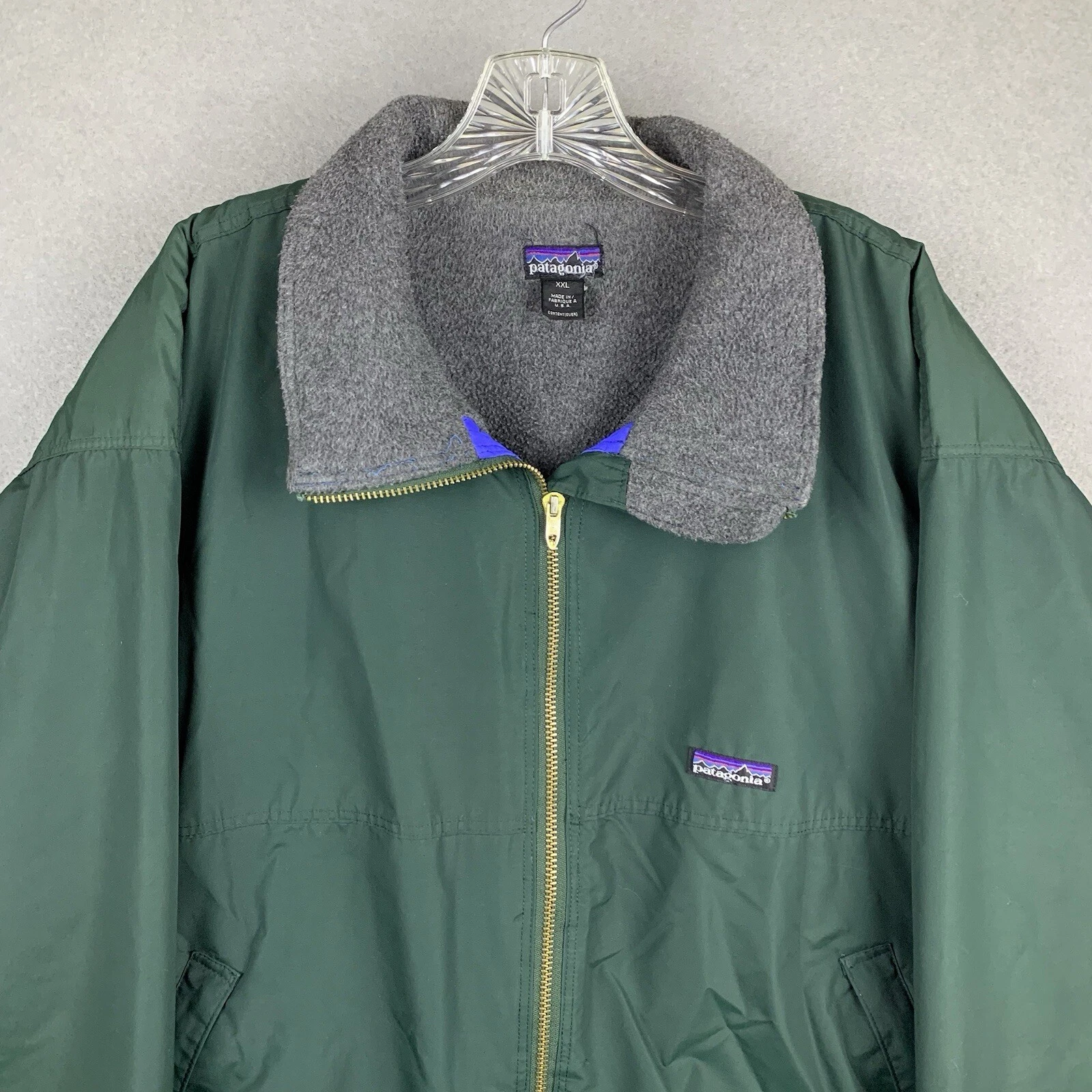 patagonia vintage shelled synchilla bomber fleece jacket