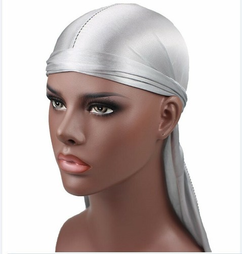 Weiche Seide/seide Kappe 2024 heiß Männer Damen Turban Hut Pirat Doo Durag Kopfbedeckung USA - Bild 6 von 34