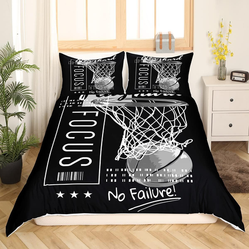 Passionate Basketball Sports Comforter Cover Goal from Hoop Duvet Cover for Boys - Picture 4 of 6