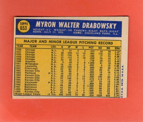 1970 Topps Baseball (#1-658) - Pick A Card, P-MT condition - Bild 322 von 326