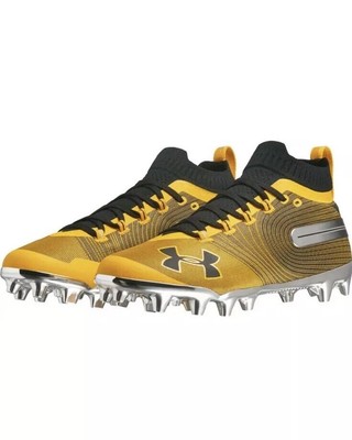 Under Armour Men/'s Size 9 UA Spotlight MC Cleats Black//Gold 3021731-700