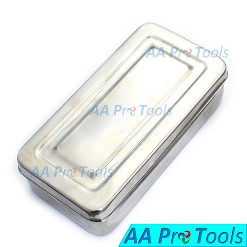 Medical Storage Box 8"x4"x2" Surgical Tools Tray Veterinary Instruments - Picture 1 of 2