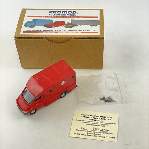 Vintage Boxed Promod Collectors Model Pro 294 Royal Mail Johnson Sprinter