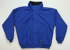 Rare Vintage HELLY HANSEN Spell Out Box Logo Fleece Lined Bomber Jacket 90s Ski