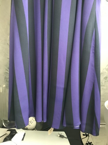 WALES BONNER VESTITO TAGLIA 42 italiana A RIGHE VIOLA IN VISCOSA - Picture 6 of 16