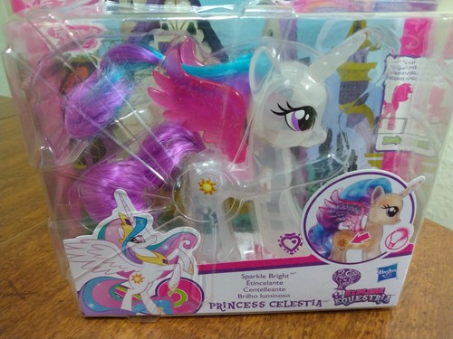 My Little Pony Prinzessin Celestia Sparkle Bright Neu 2016 Neu in Verpackung Verpackung beschädigt Verpackung - Bild 3 von 9