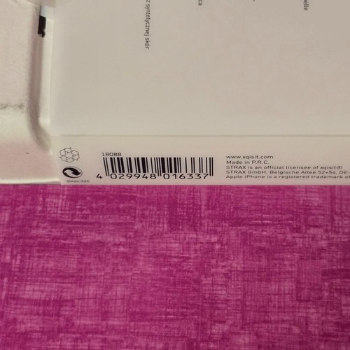 3A3) iPHOHNE 6 XQISIT Handyhülle Schutzhülle 360 Hülle Schutztasche Kunstleder - Zdjęcie 3 z 3