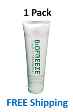 1 Biofreeze Professional 4 oz Gel Tube COLORLESS EXP 07/2027 LONG LASTING