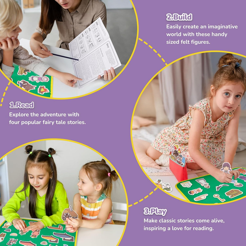 Felt/Flannel Board Story Set of 4, PRECUT Felt Pieces for Preschool Toddlers, Th - Picture 5 of 6