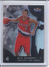 2007-08 FINEST BLACK REFRACTOR #63 - JOSH MCROBERTS RC #ED 06/75