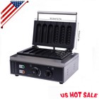 Commercial 2-Shape Electric Waffle Maker Hot Dog Muffin Machine Corn Dog Maker