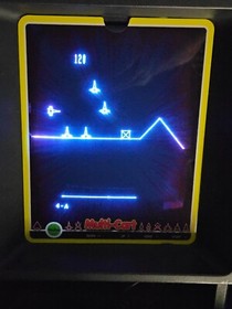 Vectrex Super Multi-Cart White PCB + Blue Translucent Shell #2241 Arcade Jason