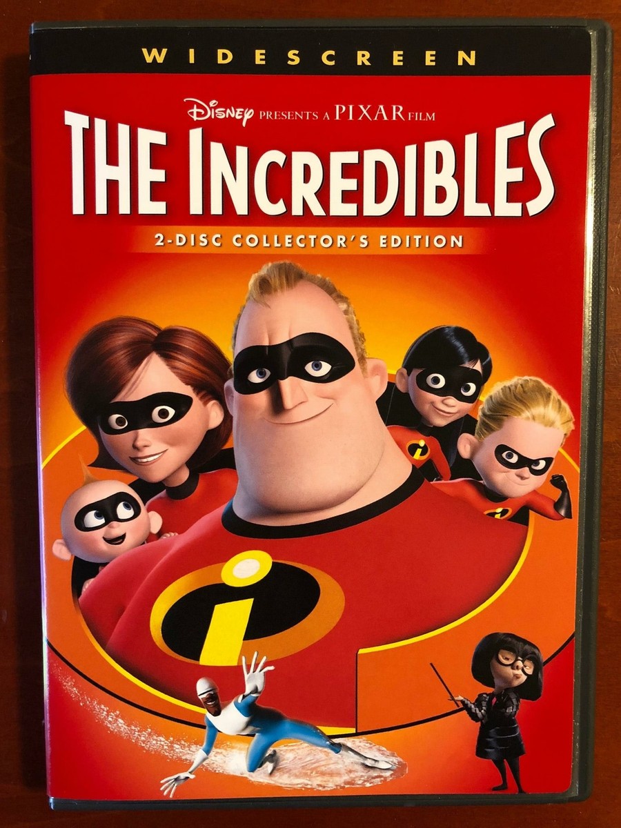 The Incredibles (DVD, 2004, Disney Pixar 2-disc collectors