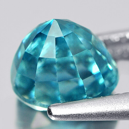 Blue Zircon 1.57 Ct. Oval Shape 5.7 x 4.9 x 5.2 Mm. Natural Blue Zircon 1.57 Ct. Oval Shape 5.7 x 4.9 x 5.2 Mm. Natural