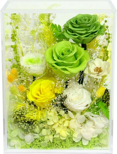 Beautiful Green Rose - Handmade Preserved Flower Bush, Gift of Lasting Love - Picture 3 of 8