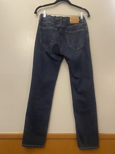 Abercrombie Kids Straight Jeans Adjustable Waist Size 15/16 Long Medium Wash - Picture 6 of 15