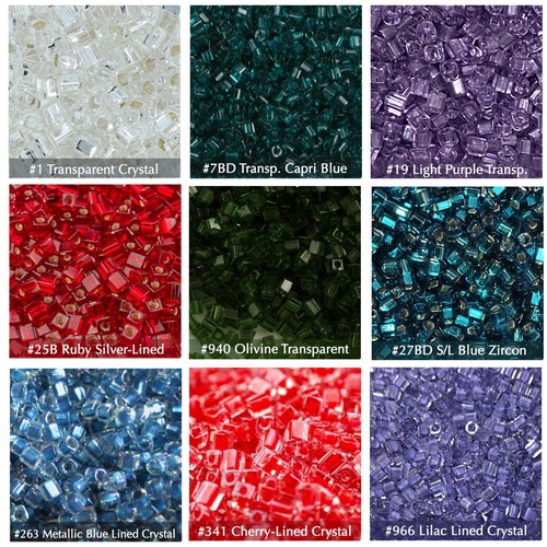 10g TOHO 1.5mm Cube Beads, Square Glass Seed Beads Pick Colors, Quantity Disc. - Picture 19 of 23