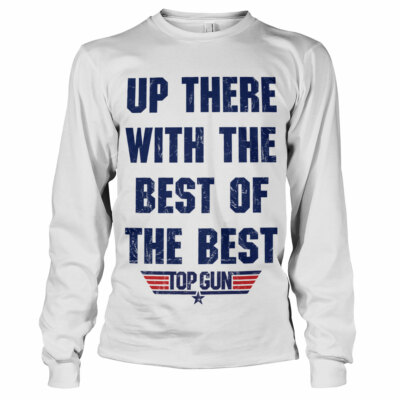 Lizenziertes Top Gun - Up There With The Best Of The Best Langarm T-Shirt S-XXL