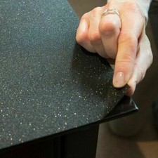 BLACK METALLIC GLITTER SELF ADHESIVE STICKY BACK PLASTIC VINYL WRAP 1.5M X 45CM