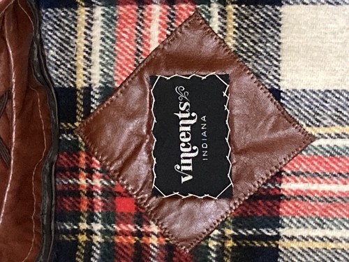 Vincent's of Indiana Leather Trench Coat Jacket Brown- 22" pit to pit -45” Long - Picture 12 of 12