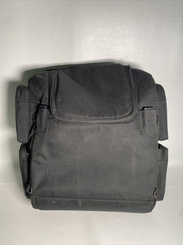 T Bags Large Motorcycle Bag Luggage Suitcase Black Canvas Soft Side Model HS