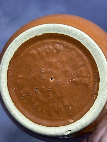 Art Pottery Lidded Serving Bowl Casserole Handmade Brown Glaze Salsa - Picture 5 of 7