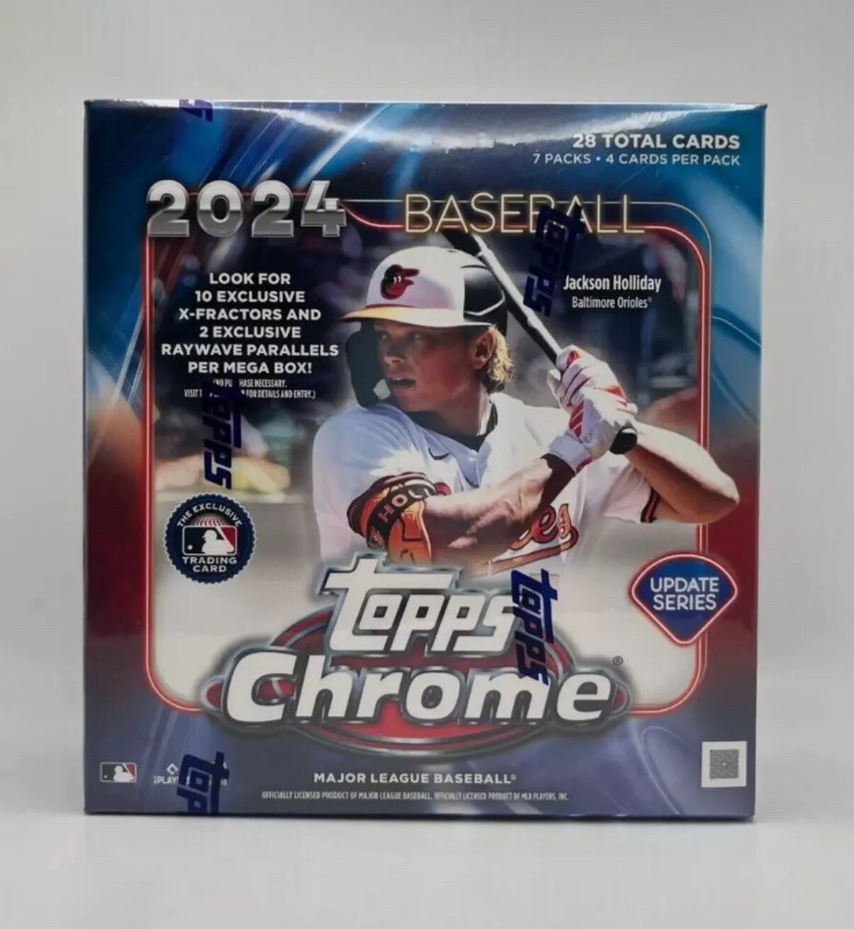 2024 Topps MLB Chrome Update Series Baseball Trading Card Mega Box In