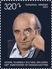 Armenia 2022 MNH** Mi 1287 100th Anniversary of Vahagn Davtyan poet