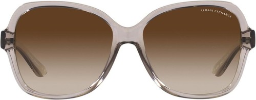 Woman Sunglasses Shiny Black Frame, Gradient Grey Lenses, 57MM