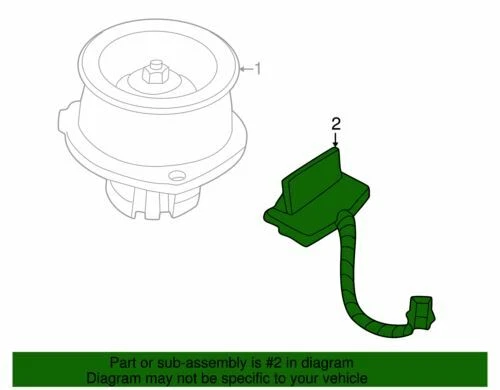 Подлинный резистор двигателя вентилятора GM 2002-2007 Buick Rendezvous в сборе 10446577 - Изображение 2 из 2
