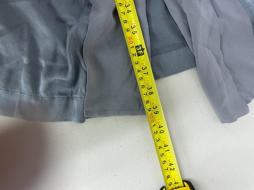 La Perla Tie Waist Belted Robe Womens Size 2 Gray Floral Collar Long Sleeve - Picture 6 of 9