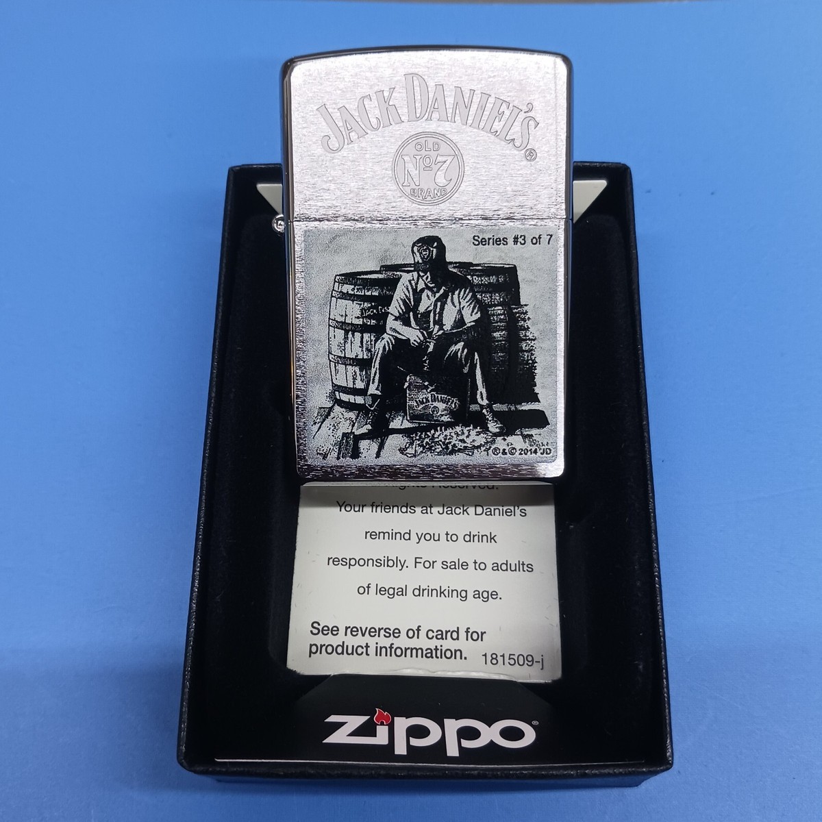 ZIPPO 7個 Zippo Jack Daniels Lynchburg #3 of 7 Brush Chrome 28755 | eBay