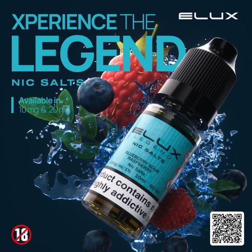 Elux Nic Salt 10ml E Liquid Vape Juice Authentic Elux Salts 50VG/50PG Mix&Match - Picture 4 of 20