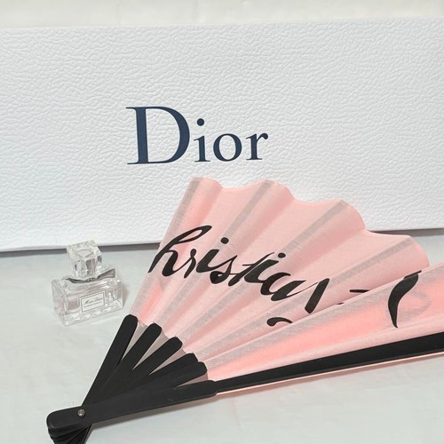 MIss Dior Perfume Sensu Pink Folding Fan 2022 Novelty - Picture 1 of 4