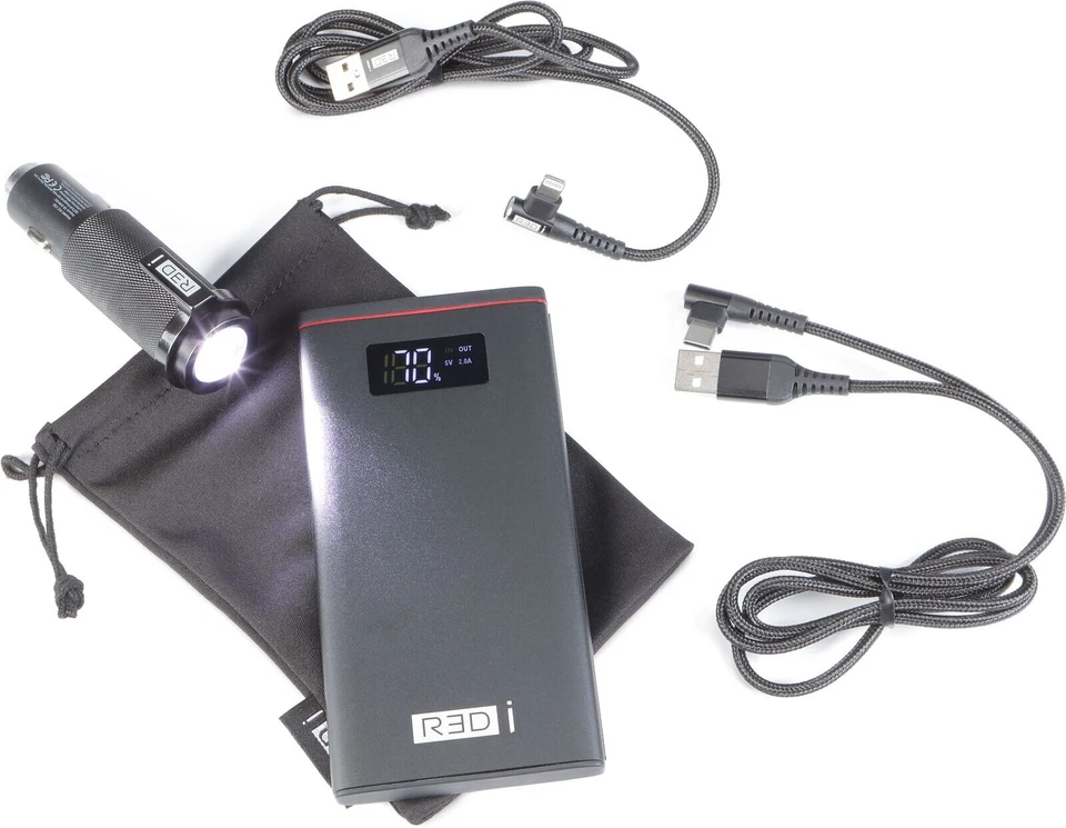Kit de acessórios pronto para aventura R3Di banco de energia e carregador de carro caixa de presente de memória. - Imagem 2 de 4