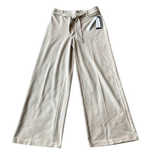 Carole Wren Wide Leg Pants Soft Flannel Feel Medium M Beige Office Career NWT - Picture 3 of 6