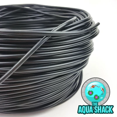 Black Air Line Flexible Silicone for Aquarium Air Pump - 4mm Hose Pond Tubing