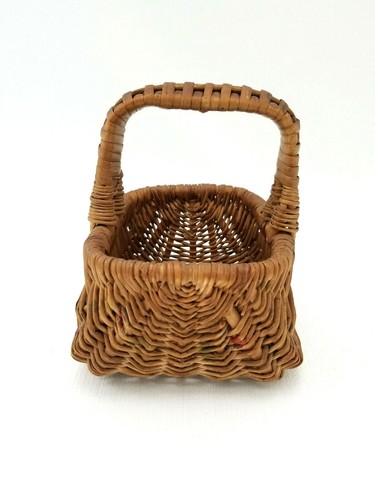 Basket Woven Reed Small Home Decoration Vintage Country - Picture 8 of 8
