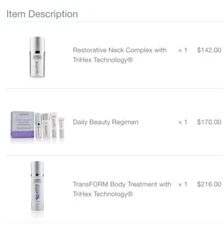 ALASTIN~BNIB!! $528~HAUL~Restorative Neck•Body TransFORM•Daily Beauty Regimen