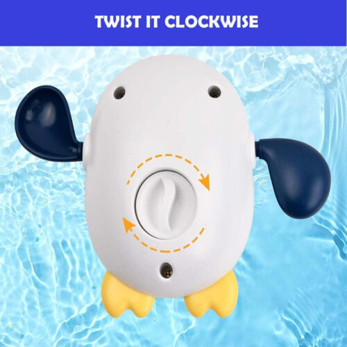 Kids Bath Toys 4pc Bathroom Float Toys Set Baby Wind Up Bath Toys - BPA Free - Picture 4 of 7
