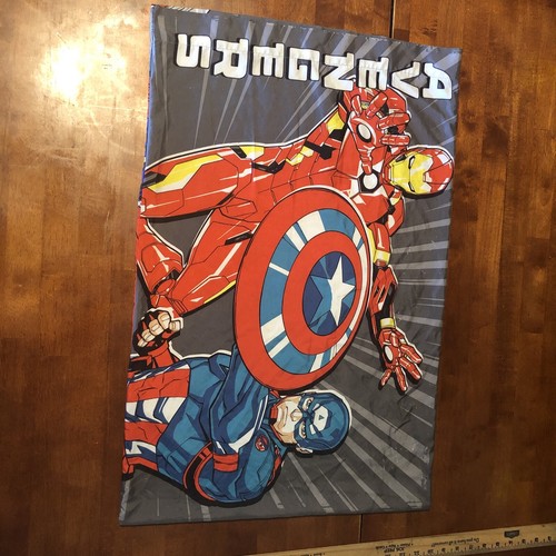 Marvel's Avengers Pillowcase hulk, Thor, iron man & captain America Double Sided - Bild 1 von 2