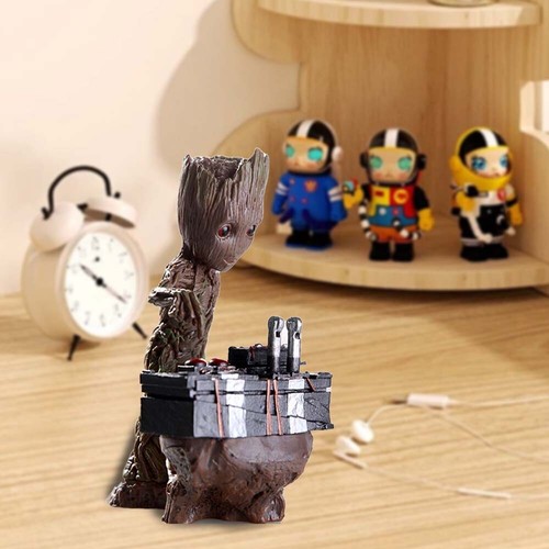 Push Bomb Button Groot Figure Statue Toy Gift Of Guardians Of The Galaxy Vol.2