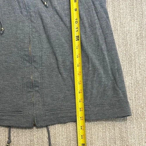 St. John Full Zip High Funnel Neck Drawstring Grey Jacket Woman's Size S - Bild 7 von 13