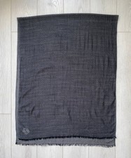 Ermenegildo Zegna Z ZEGNA Wool Silk Geometric Big Scarf Size 75 cm x 184 cm