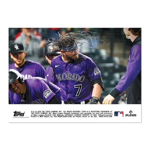 Brendan Rodgers 2022 MLB TOPPS NOW Rockies 281 Presale - Afbeelding 4 van 6