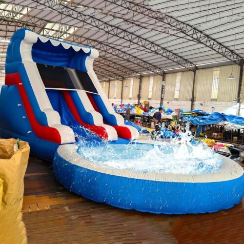 Commercial 24ft Inflatable PVC Bounce House Water Slide Large Pool for Kid Party - Picture 13 of 14