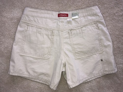 VTG Y2K UNIONBAY Zip Fly High Waist Khaki Beige Union Bay Mom Shorts Sz 11 - Picture 18 of 24