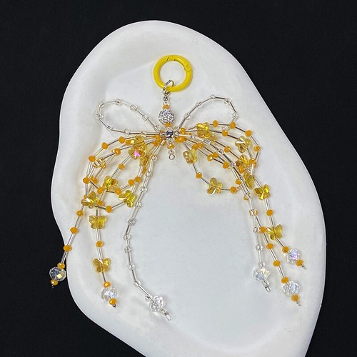 Y2K Korean Bowknot Phone Chain le plus cher Keychain Glitter Bling Bow Keyring Bag Pendant
